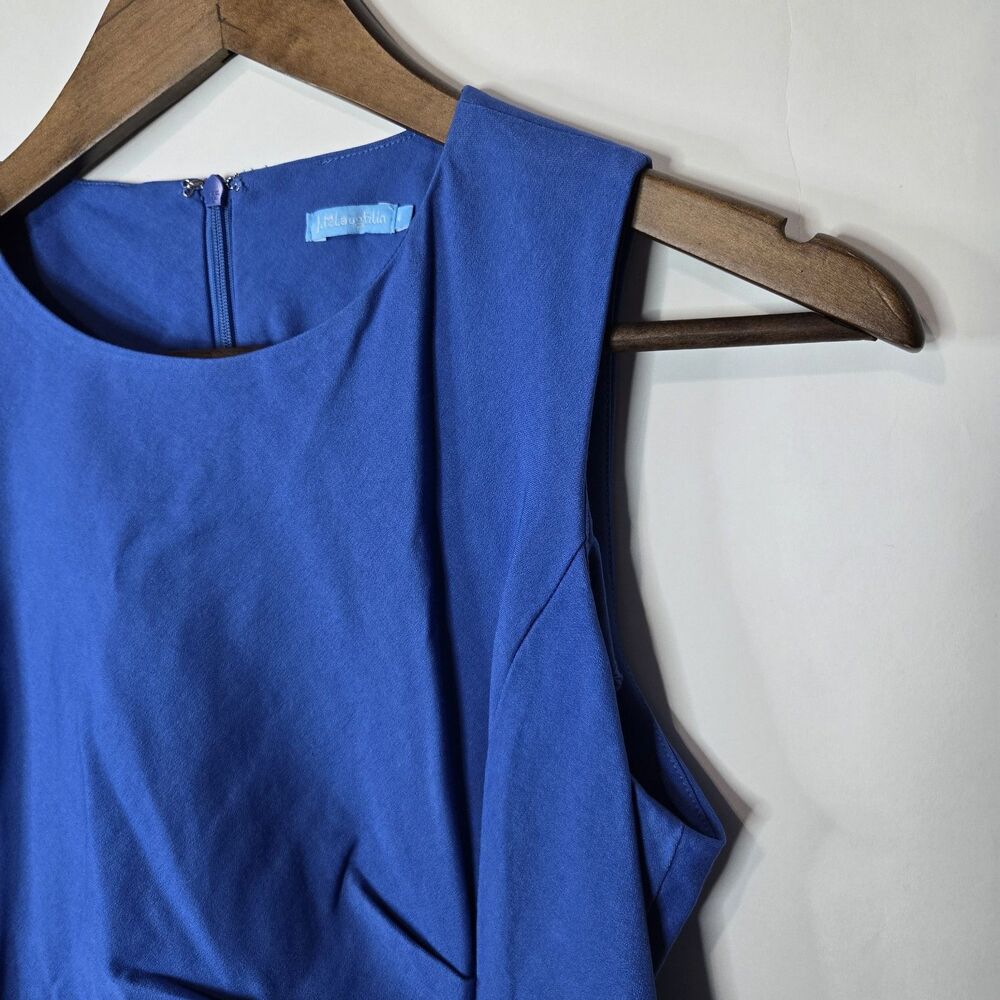 J McLaughlin Blue Minimalist Sheath Dress 4 - Picture 2 of 7